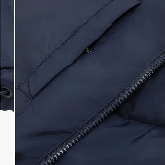 Rokka&Rolla Men's Navy Puffer Jacket- Brand New - Picture 5 of 6